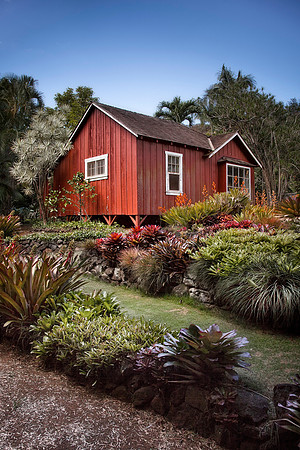Red Cabin at the Allerton Gardens by Christian Del Rosario