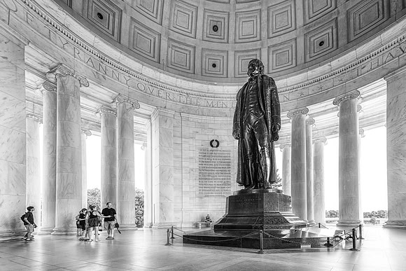 Inside the Jefferson Memorial by Christian Del Rosario