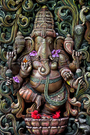Ganesha of Kauai's Hindu Monastery by Christian Del Rosario