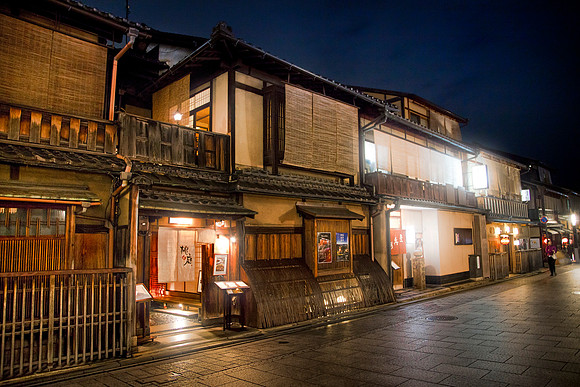 Tea Houses of the Gion District in Kyoto by Christian Del Rosari