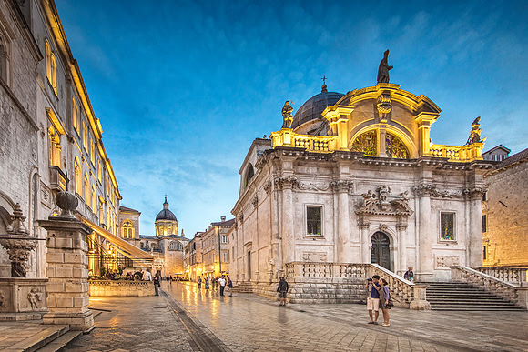 Church of Saint Blasius in Dubrovnik Croatia by Christian Del Ro